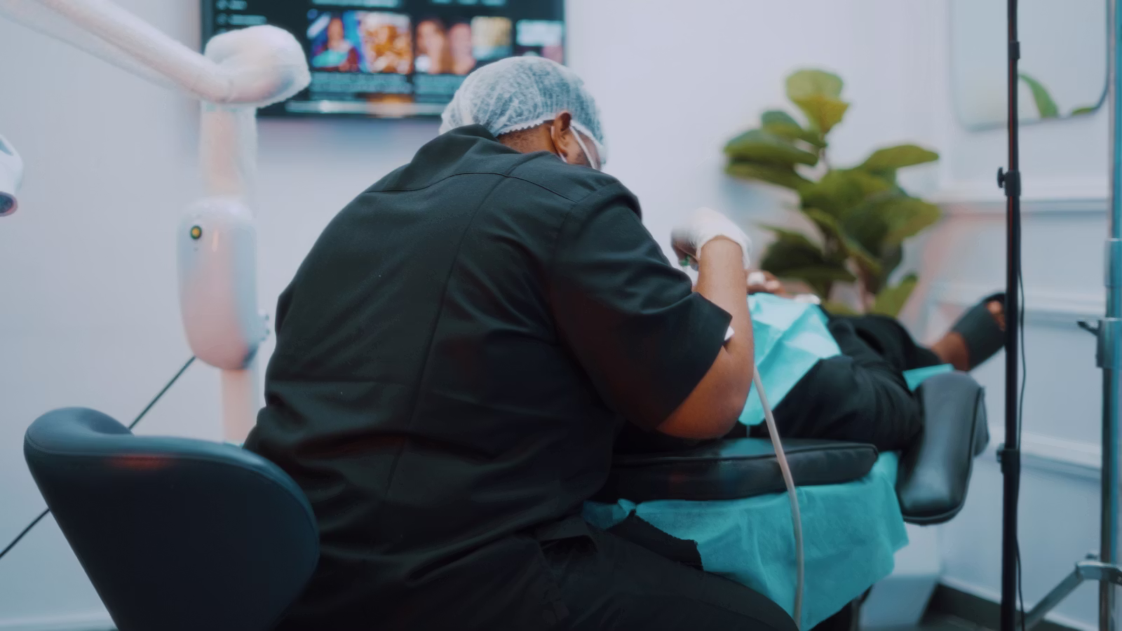 A calm, modern dental operatory prepared for an endodontic procedure